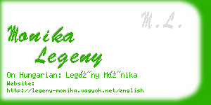 monika legeny business card